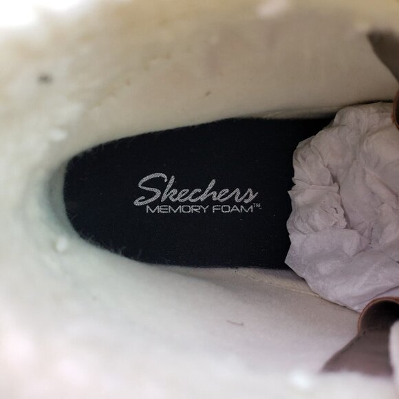 NEW Skechers Jagged Pond Womens Size 5 Black Taupe Waterproof Duck Boots 167286 - Picture 10 of 11